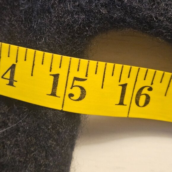 J.Crew Women Fuzzy Cropped Alpaca Wool Black Cardigan S Dark Academia Old Money - Picture 11 of 14